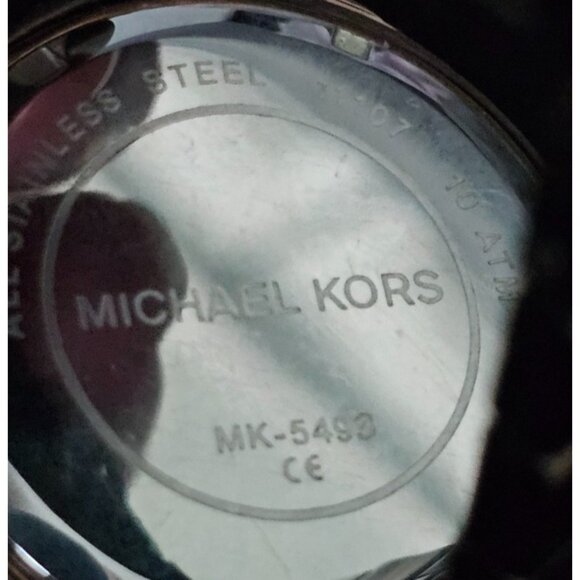 Michael Kors Blair MK5493 Rose Gold Womens Chronograph Watch Glitz Bezel Working - Picture 5 of 7